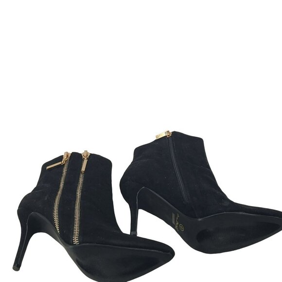 Anne Michelle Women's Heeled Ankle Boot Black Size 11 - Picture 7 of 9